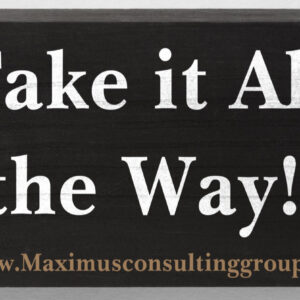 Take it All the Way-black woodbox art - MCG
